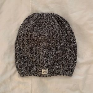 Madewell black and white beanie